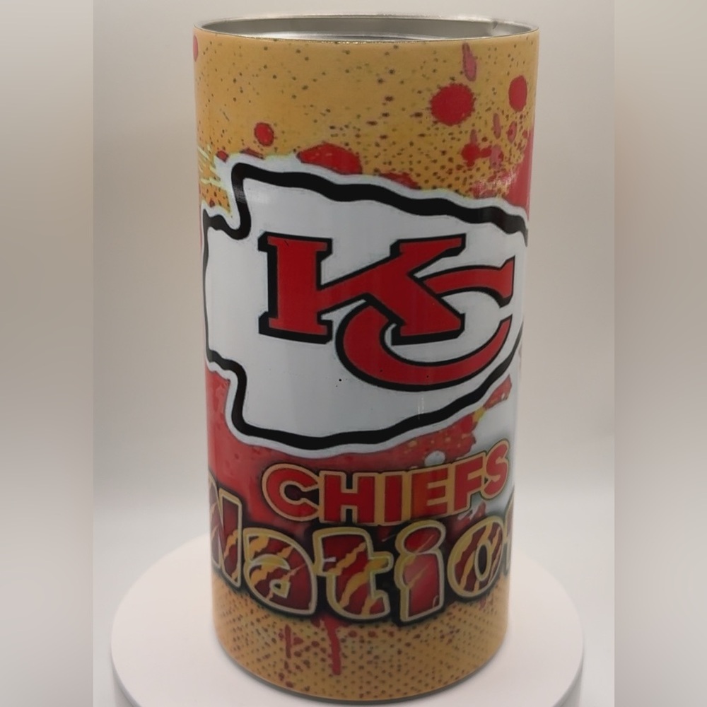 🏈 Kansas City Chiefs Nation 4-in-1 Can Cooler | Game Day Must-Have!